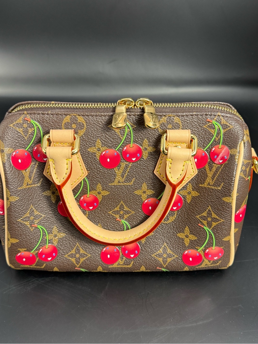Louis Vuitton Brown and Red Cherry Speedy 25 make offer - Picture 4 of 13